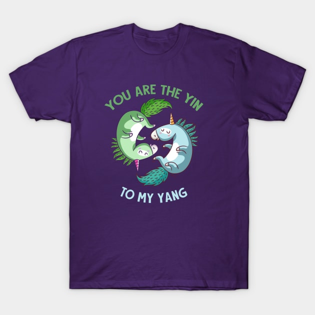 Yin Yang Unicorn T-Shirt by Kingrocker Clothing